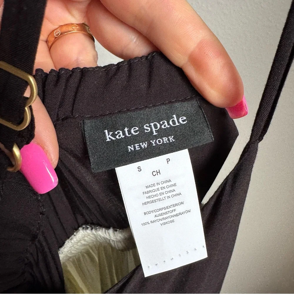 NWT Kate Spade New York Bow Solids Tiered Midi Dress Sz S - Picture 7 of 9